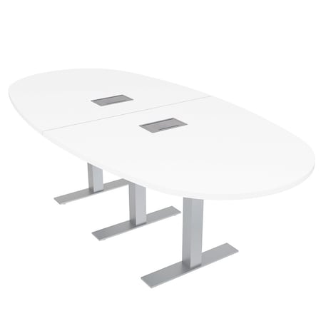 Skutchi Designs 45 in W, 96 in L, 29 in H, Engineered Wood Top, White HAR-BOVL-46X92-T-ELEC-XD09